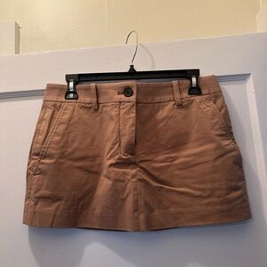 ARITZIA CAMEL CHINO MINI SKIRT | SIZE: 4 | NWT
